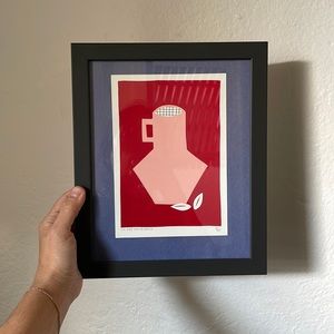 Framed art print - original print from We Are Out Of Office